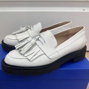 Stuart Weitzman Mila Lift Pearl Leather Loafers